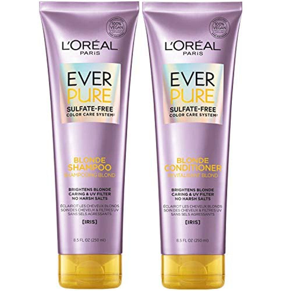 Shampoo e Condicionador Sem Sulfato para Cabelos Loiros - EverPure Blonde