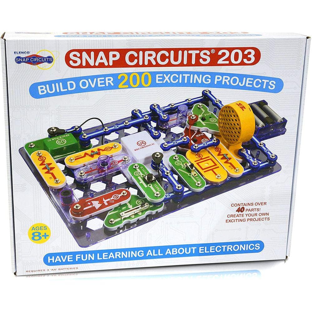 Kit de Exploração Eletrônica Snap Circuits 203 | 200+ Projetos STEM