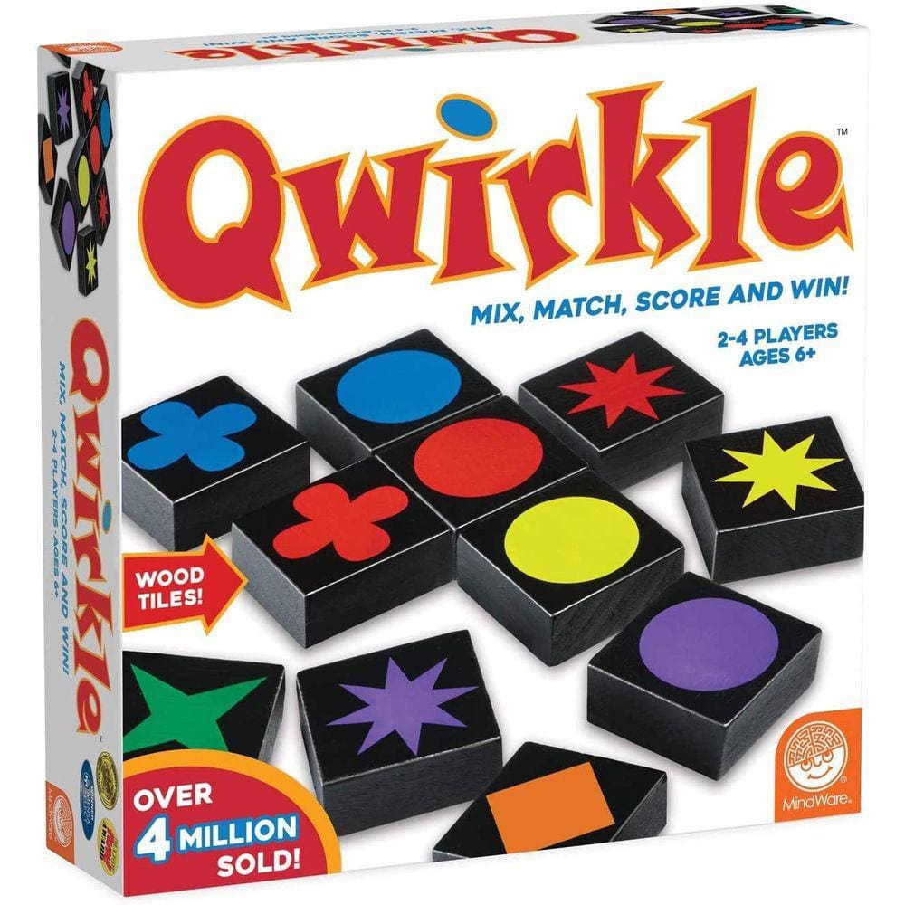 Jogo Qwirkle - Estratégia, Diversão e Desafio Familiar - 2-4 Jog. Idade 6+
