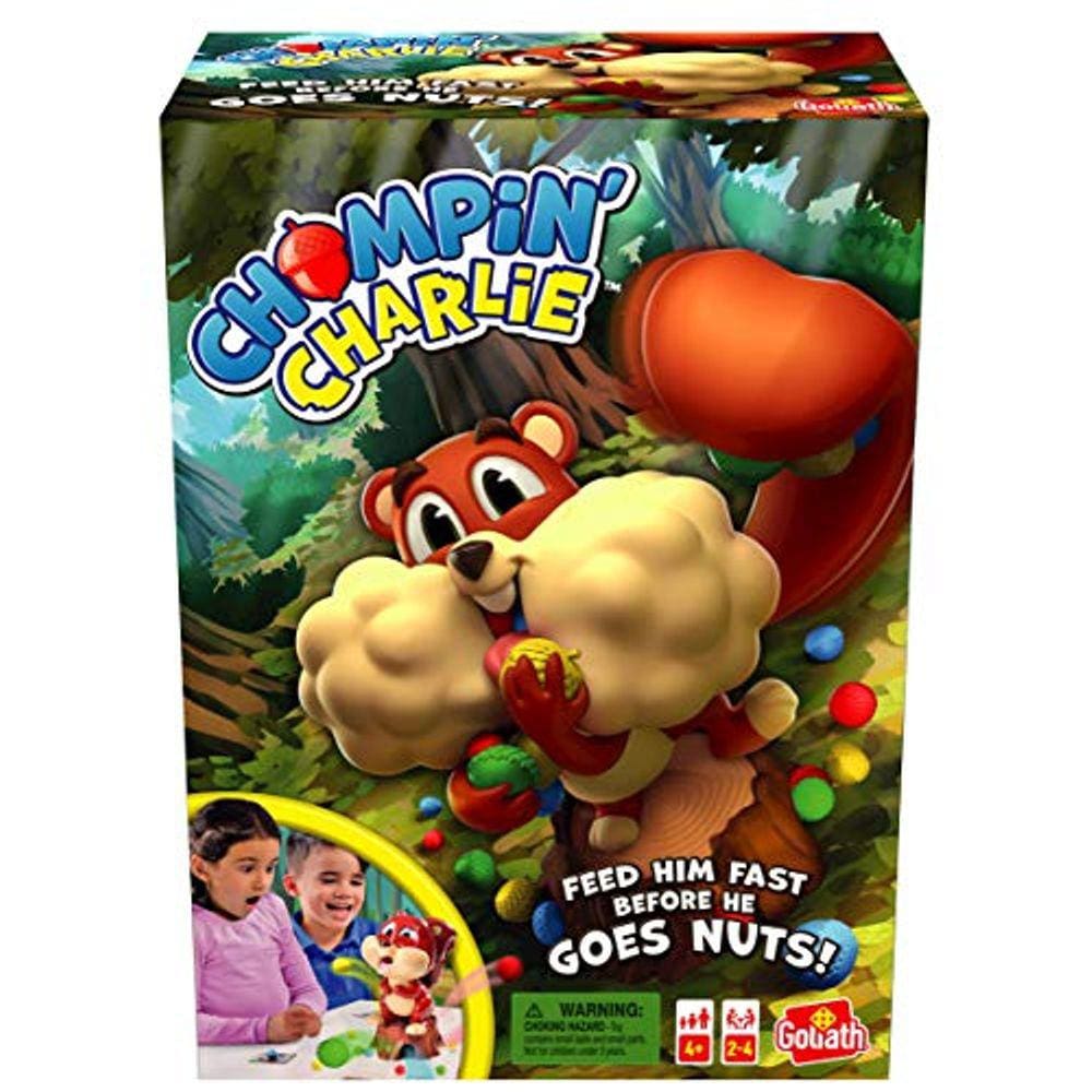 Jogo Alimente o Esquilo Chompin/ Charlie - Corra para Colecionar Bolotas Espalhadas por Goliath