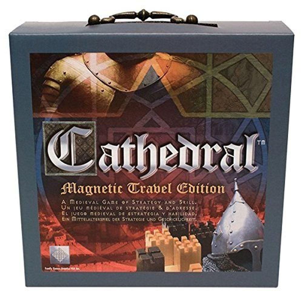 Cathedral Wood Portable Travel Jogo de tabuleiro de estratégia
