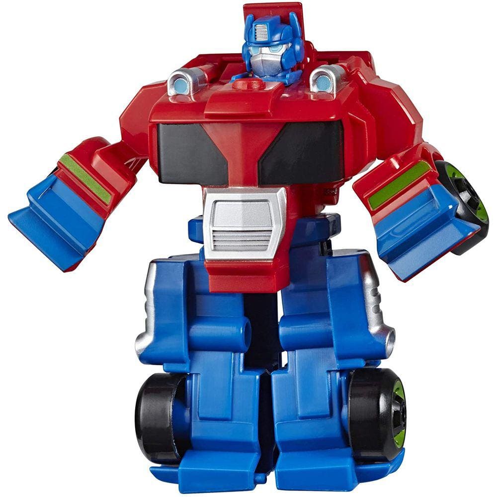 Transformers Rescue Bots Academy Optimus Prime Convertendo Brinquedo, Figura de 4,5 polegadas, Brinquedos para Crianças com 3 anos ou mais