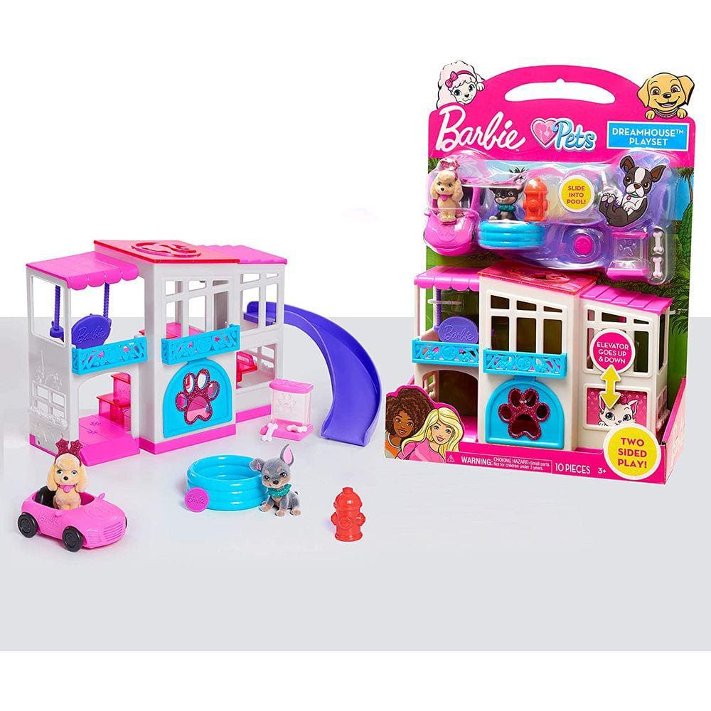Casa de brincar dos animais de estimação Barbie (10 peças)