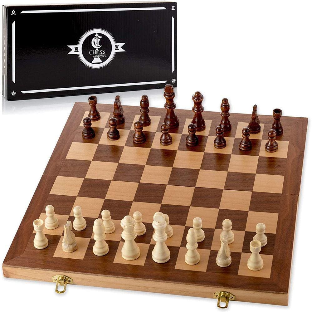 Jogo de Xadrez de Madeira Feltro 15/ - Chess Armory