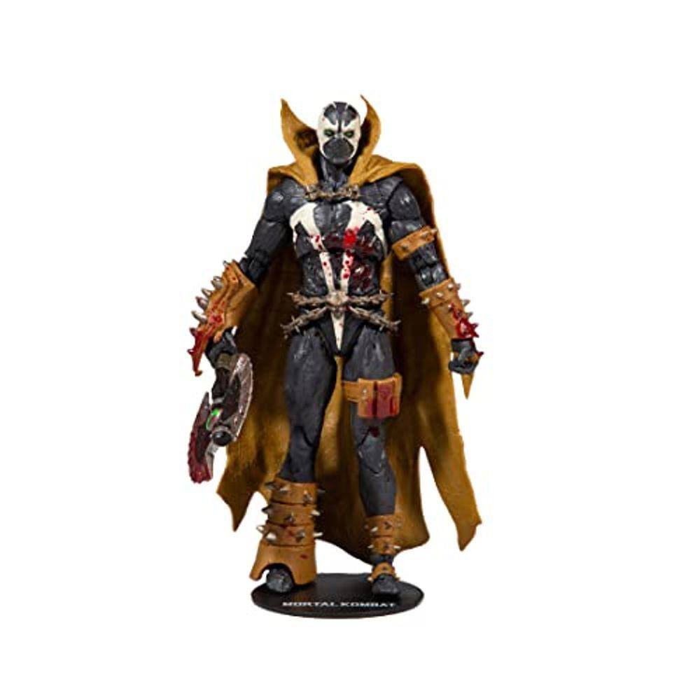 Figura de ação clássica Mortal Kombat Spawn sangrento de 7` com acessórios