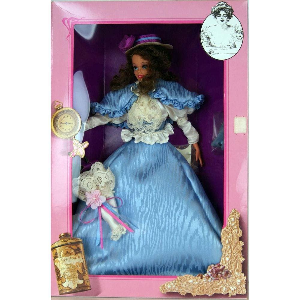 Boneca Barbie Gibson Girl, Mattel, Edição Especial com Trajes de Época