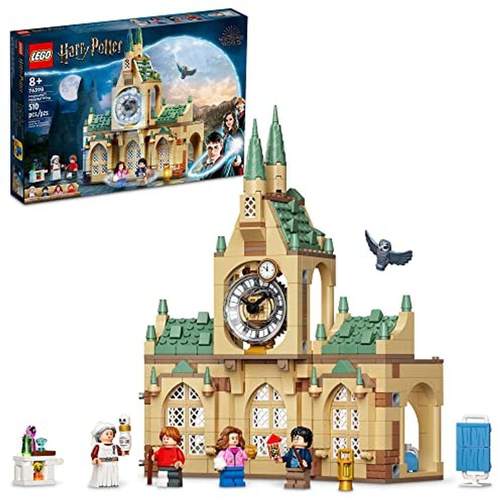 LEGO Harry Potter Hogwarts Hospital Wing 76398 Kit de Construção; Presente legal, colecionável e mágico para crianças de 8 anos (510 peças)