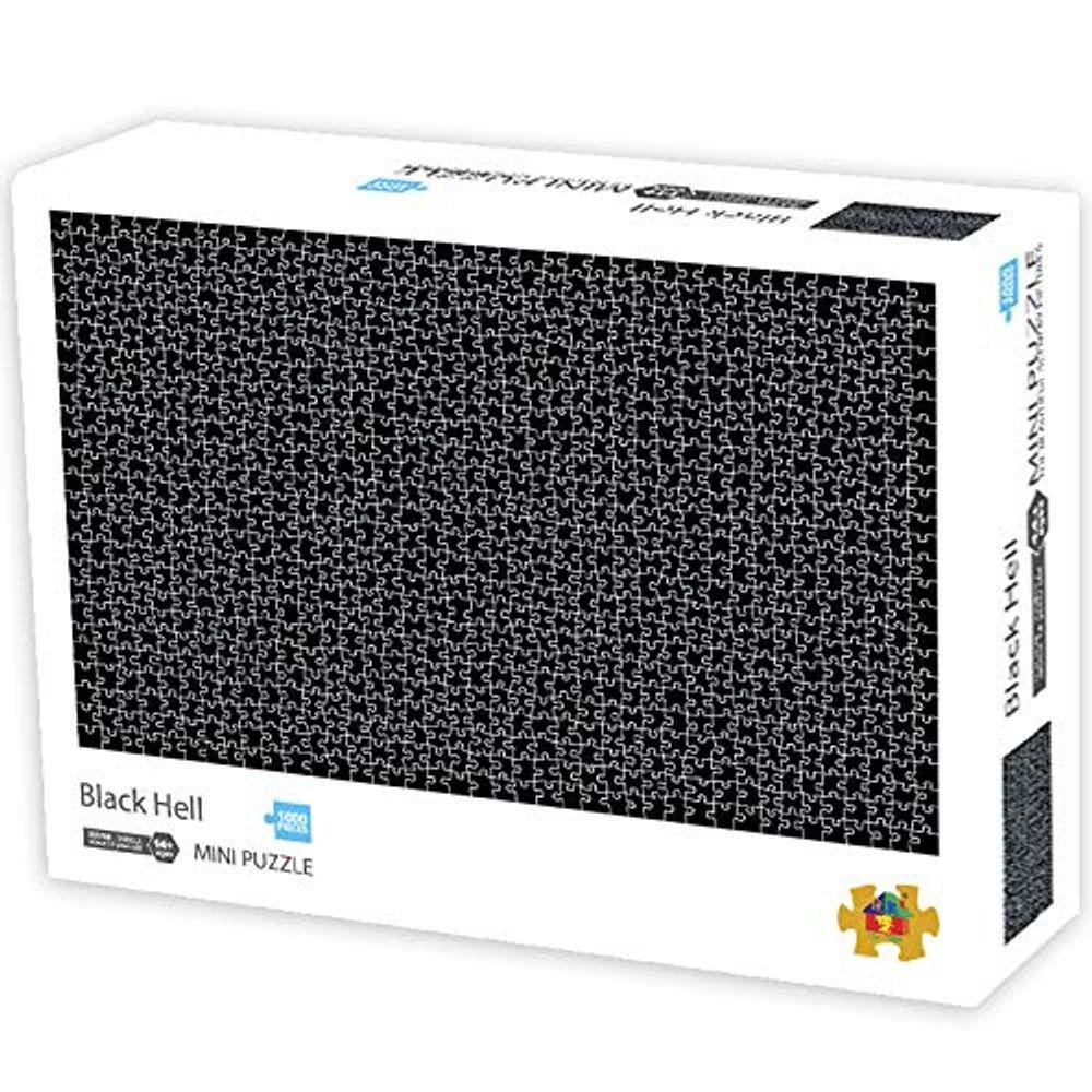 Mini Quebra-cabeças de jigsaw 1000 peças Difícil Preto Micro Jigsaw Quebra-cabeça para adultos Tamanho 42.5X 30cm
