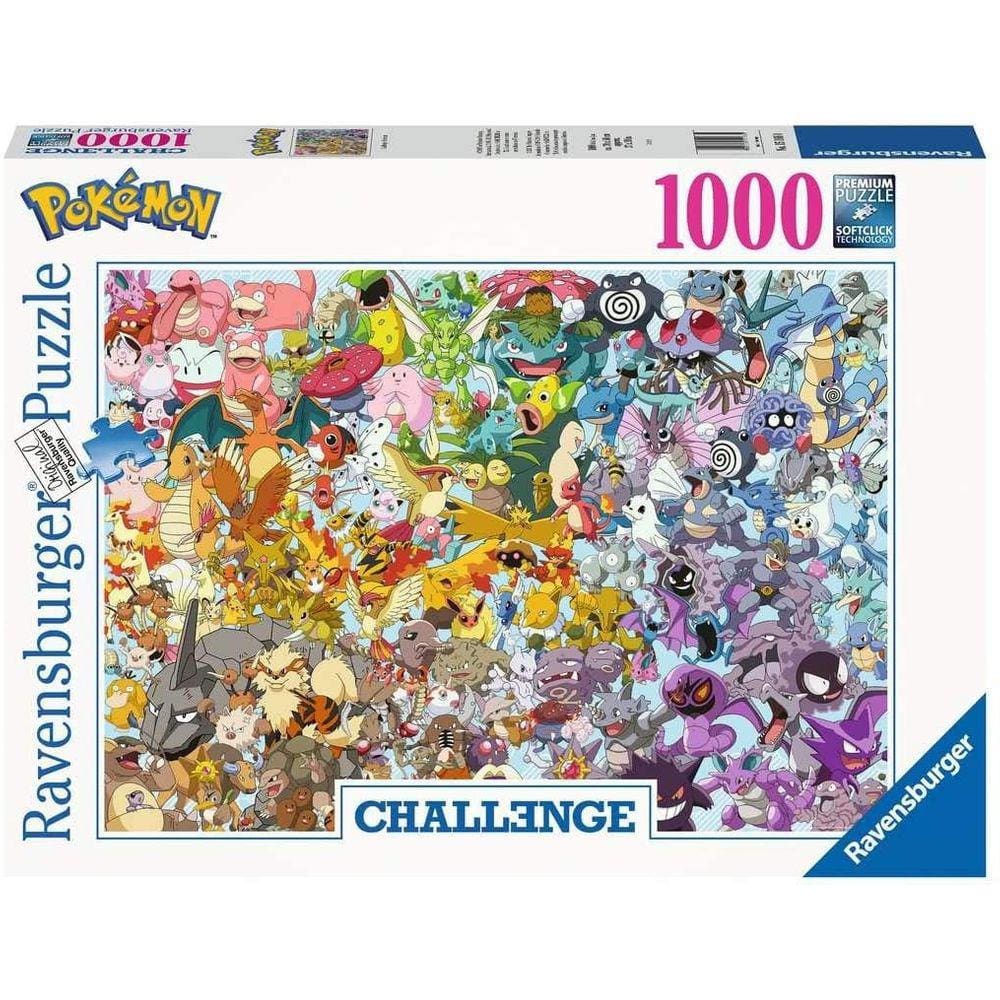 Ravensburger 15166 Pokemon 1000pc Challenge Jigsaw Puzzle,