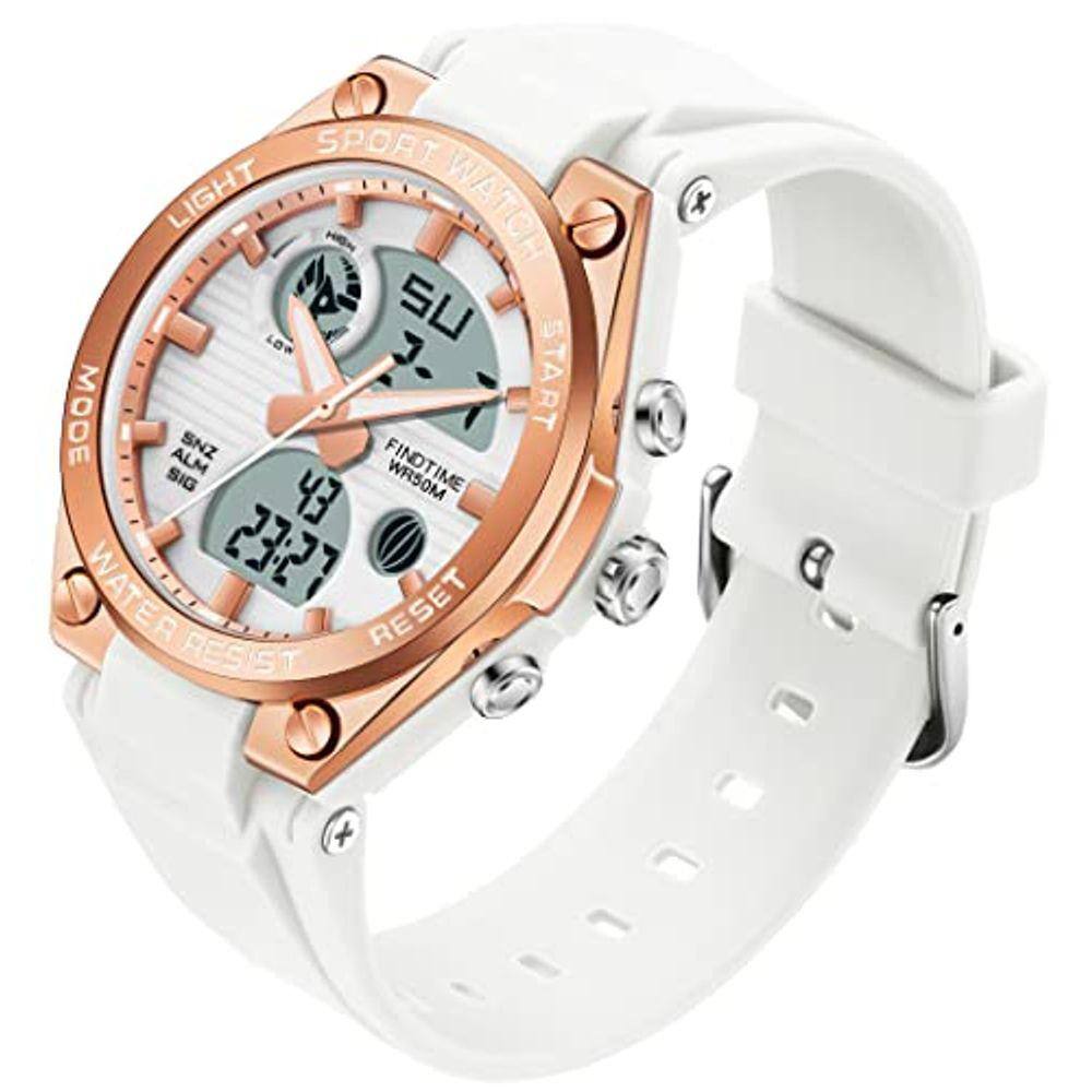 Relógio Feminino Prova d`Água Marca DigiSport LED Alarme Stop
