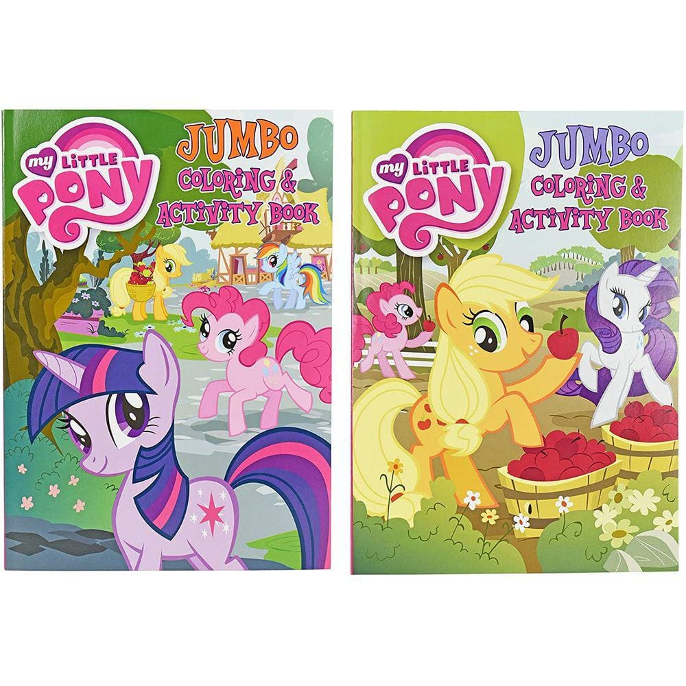 Bendon Publishing International Set of 2 My Little Pony Jumbo Coloring Books - Tear and Share - 96 Páginas - Livro de Coloração e Atividade Perfeito p