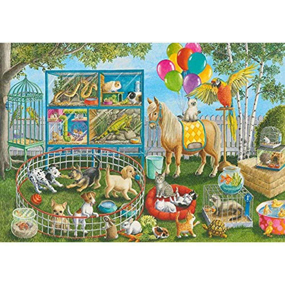 Ravensburger Pet Fair Fun 35 Peças Quebra-Cabeças para Crianças, Cada Peça é Única, Peças Se encaixam perfeitamente