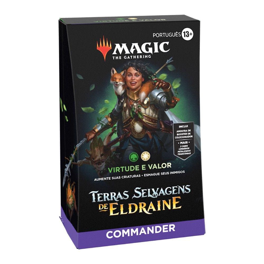 Magic The Gathering Commander Deck Terras Selvagens de Eldraine Portugues Jogo de Cartas