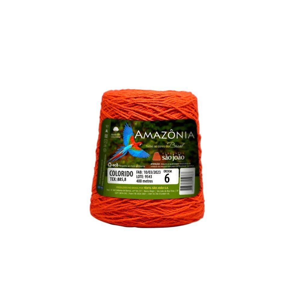 Barbante Amazonia 400g Fio 6 Crochê Tricô