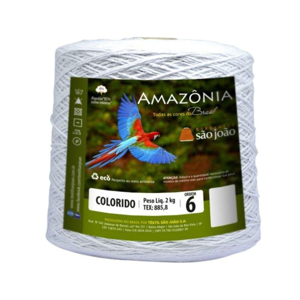 Barbante Amazonia 2kg Fio 6 Crochê Tricô
