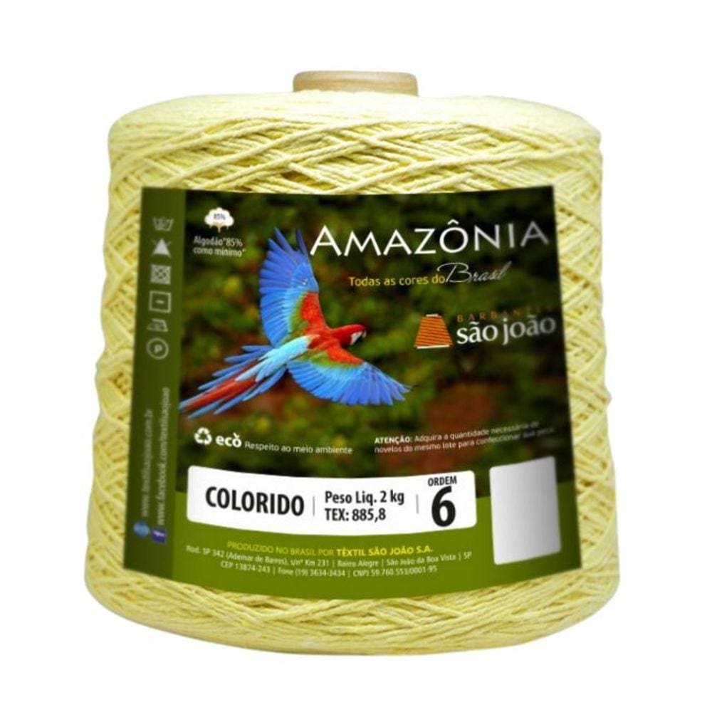 Barbante Amazonia 2kg Fio 6 Crochê Tricô