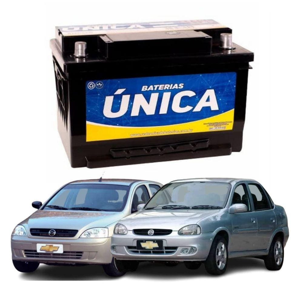 Bateria Chevrolet Corsa Hatch e Sadan 60 Amperes ( Não pedimos bateria a base de troca )