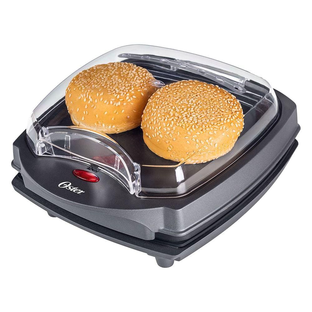 Grill Elétrico Burguer Oster 2 em 1 com Estufa 220V