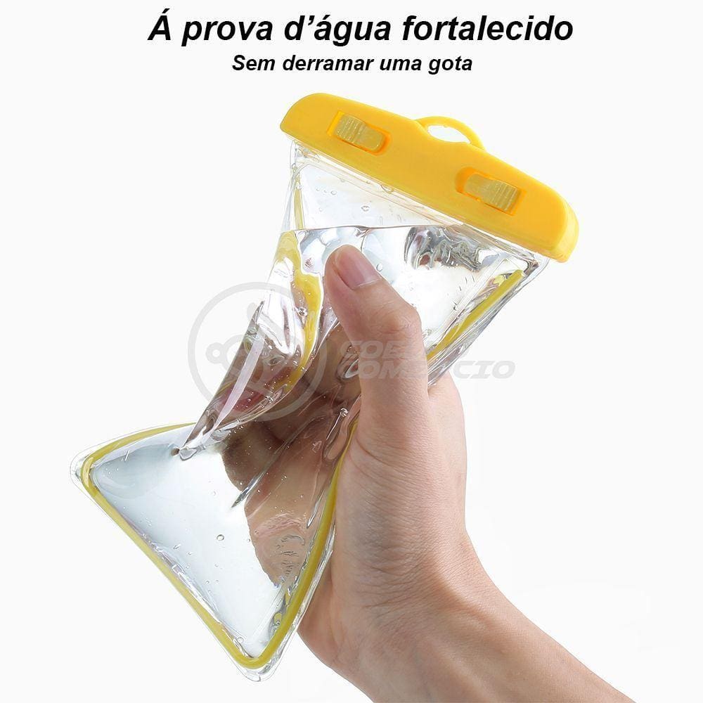 Capa Bolsa A Prova Dágua Impermeável Universal Para Amarelo