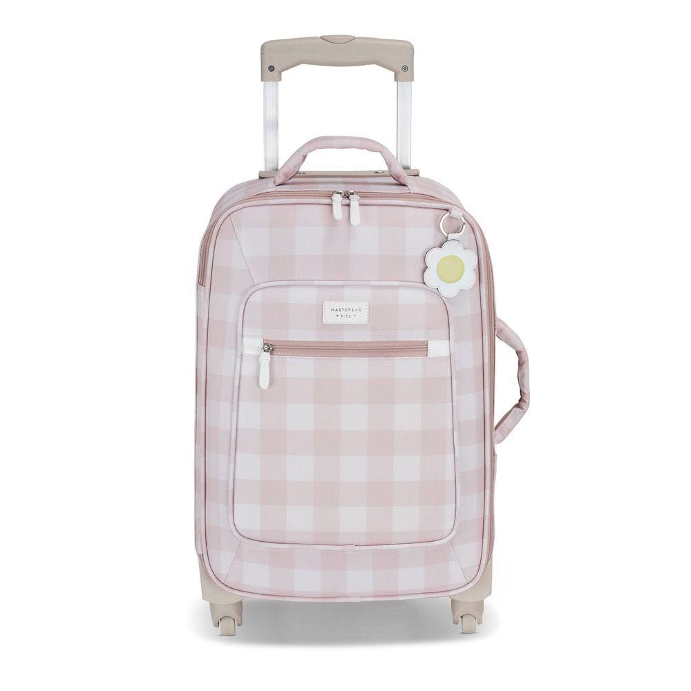 Mala de Rodinha Rosa Xadrez Margarida - Master Bag