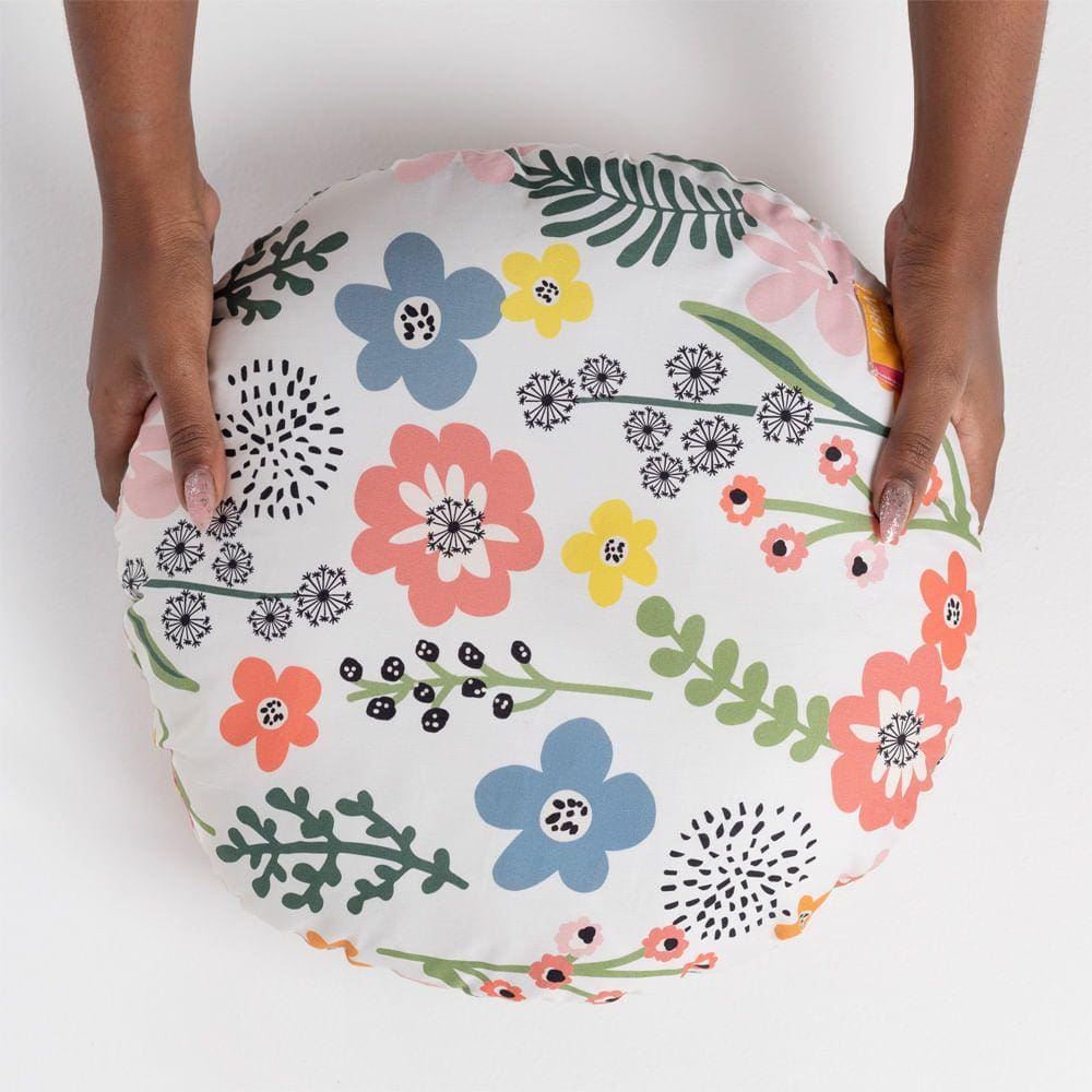 Almofada Redonda - Flô Pastel