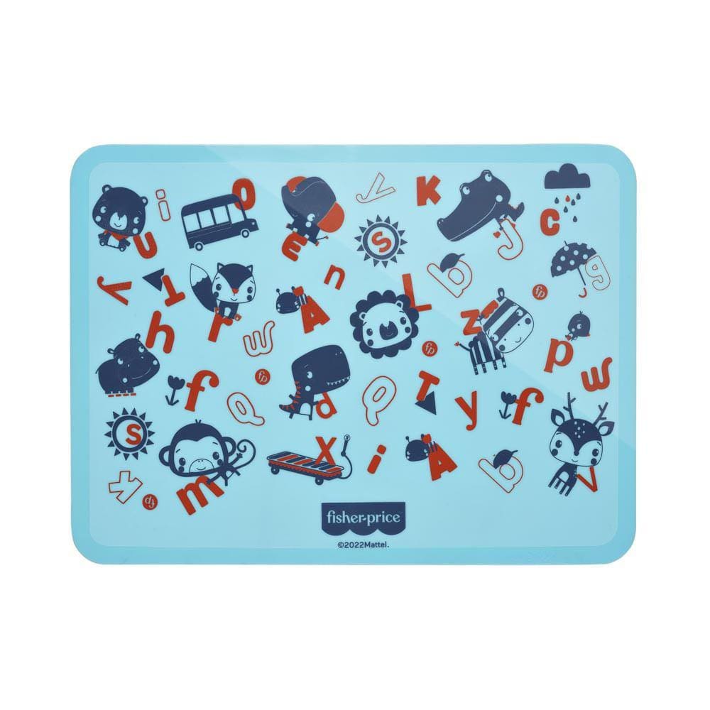 Jogo Americano de Silicone Estampado Azul - Fisher Price