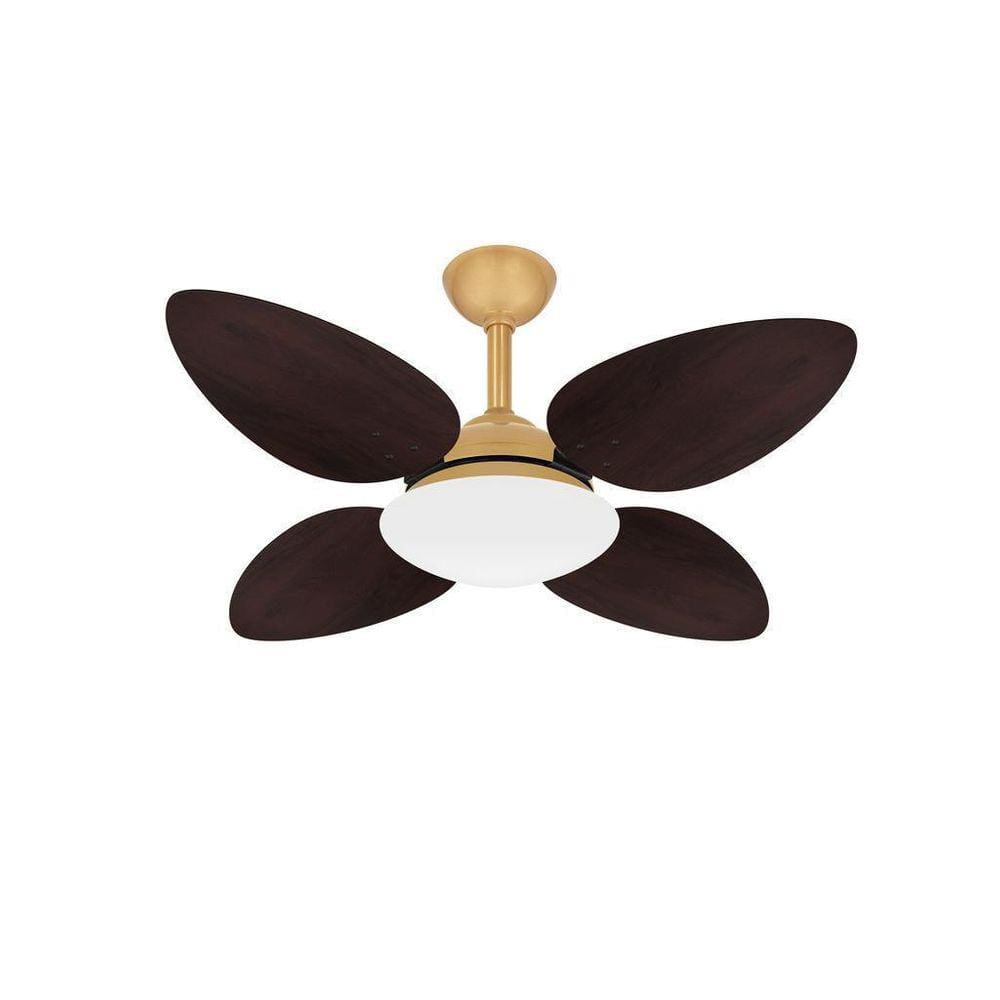 Ventilador Teto Dourado Pétalo 4 Pàs Potente Ventax 220V