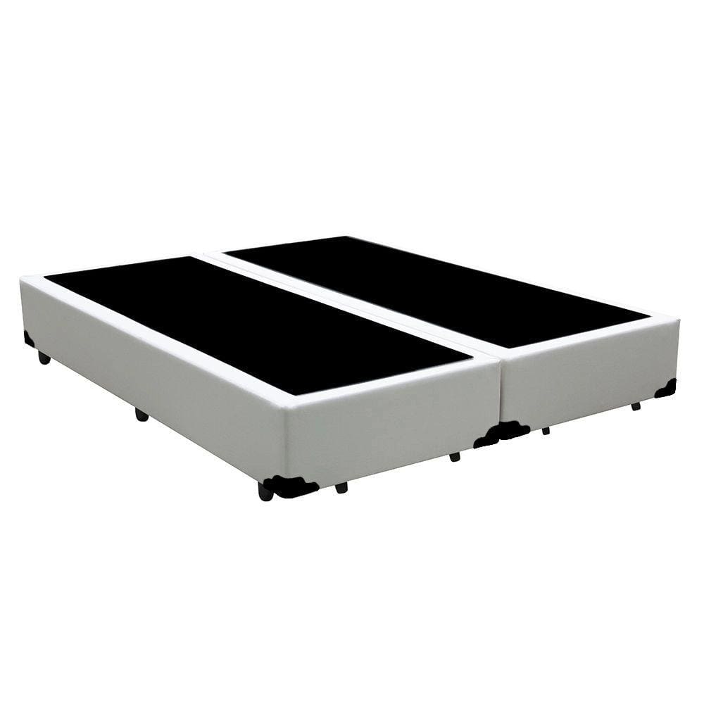 Base Box Casal Bipartido Linhão Branco