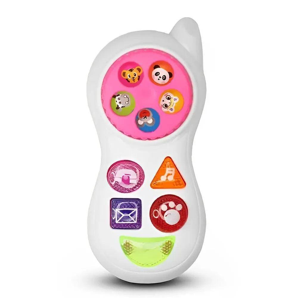 Telefone Musical Baby Phone Bichos c/Som e Luz BR - Pica Pau