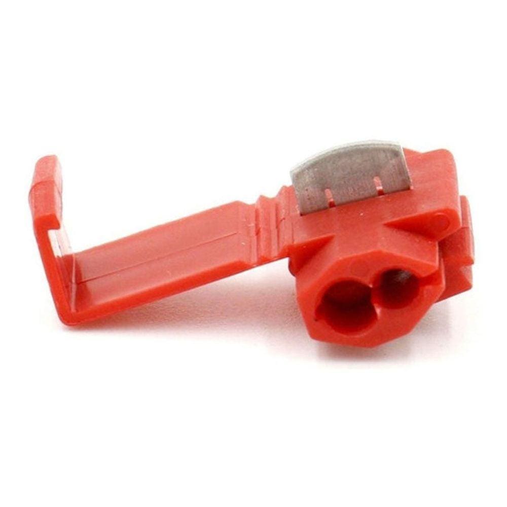 500Pçs Conector Derivação Emenda Fios Vermelho 0,5 A 1,5Mm