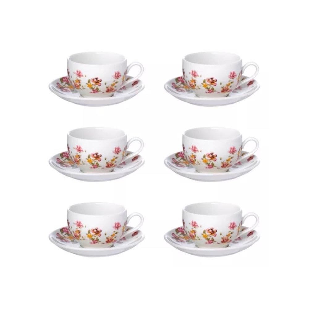 Xicara De Cha Le Jardin 160Ml 6Pc Hauskraft