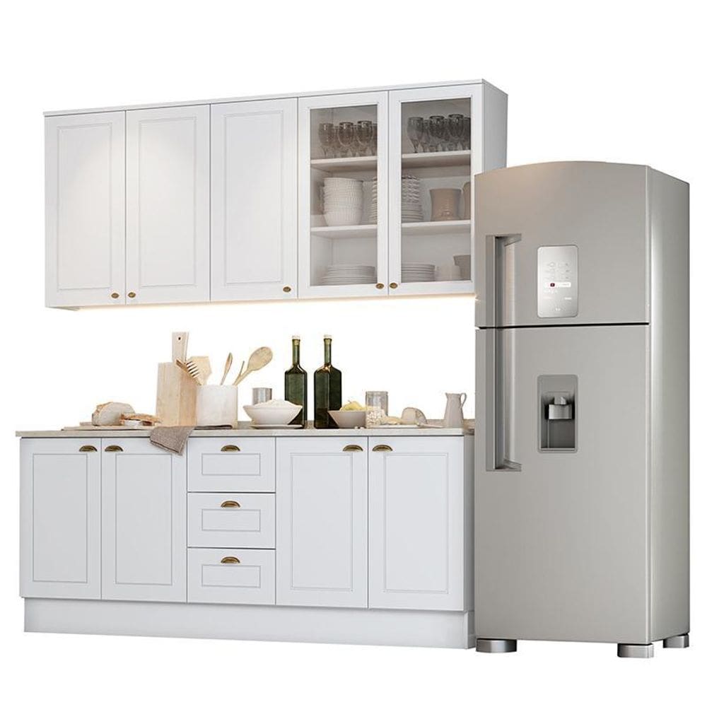 Cozinha Completa Americana 4 Peças com Tampo - Móveis Henn