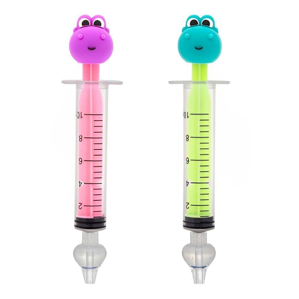 Seringa Infantil Lavagem Nasal C/ Bico De Silicone Dino Buba