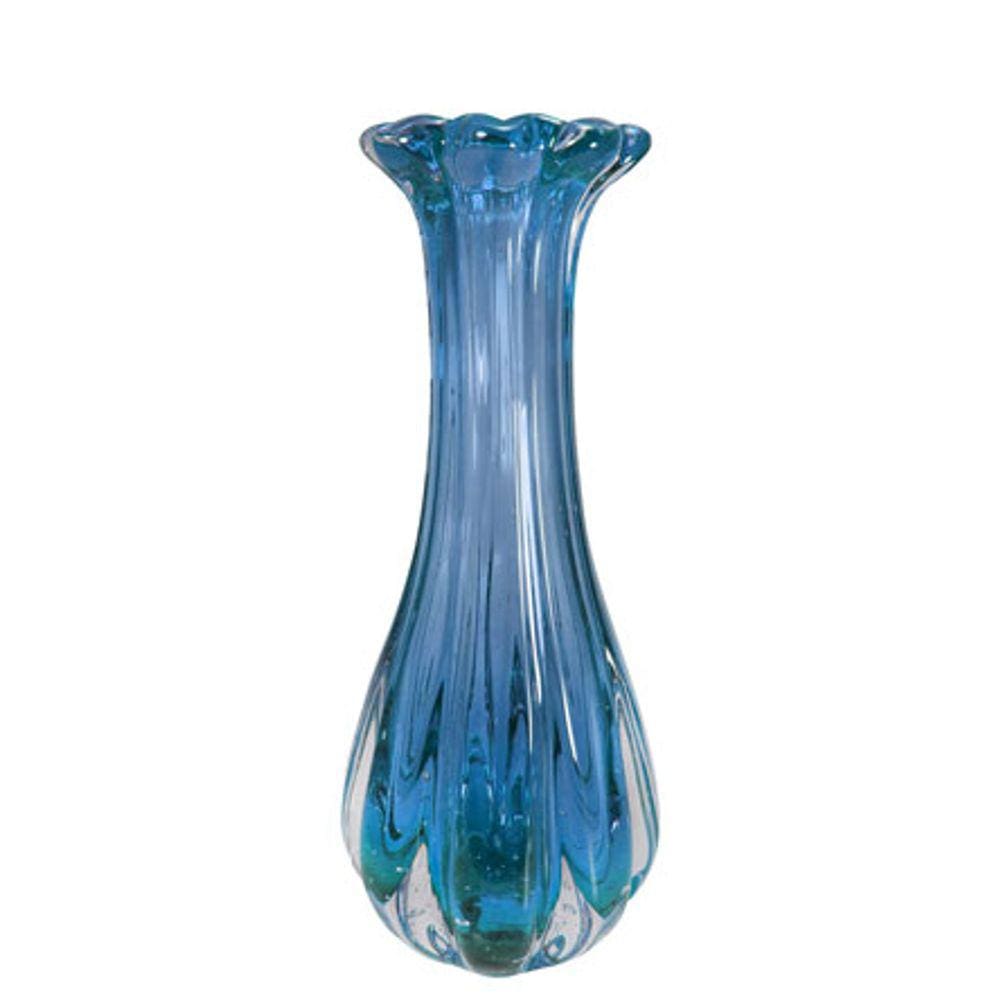 Vaso de murano lamezia aqua marine 23x45 cm