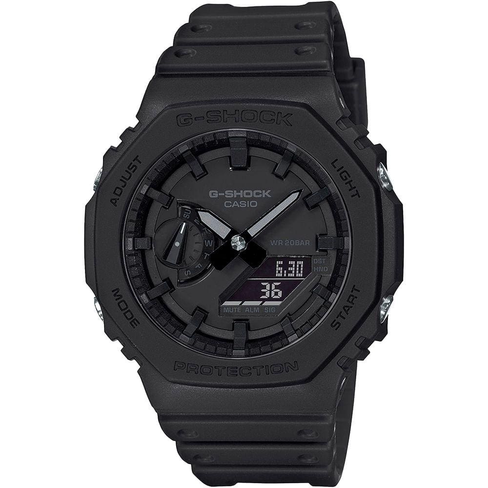 Relógio CASIO G-SHOCK masculino anadigi preto GA-2100-1A1DR