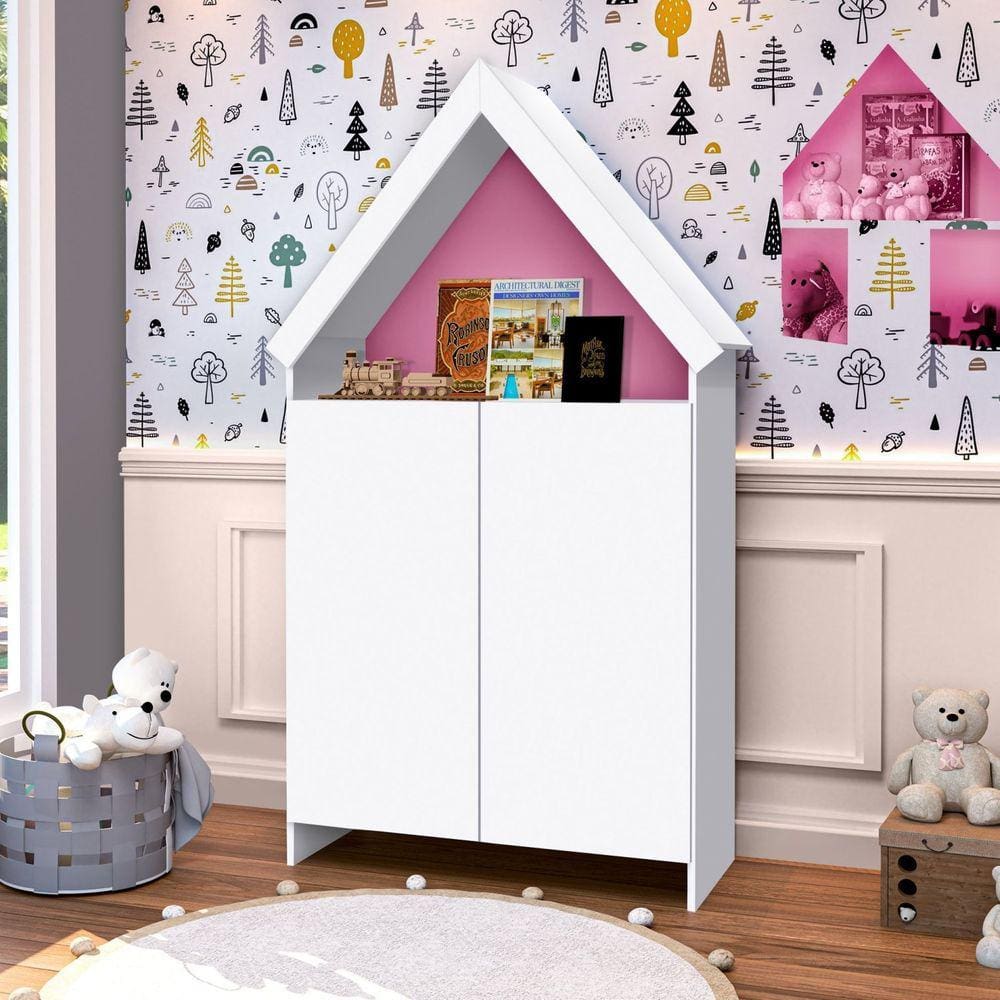 Estante Infantil Casa Magia Branco