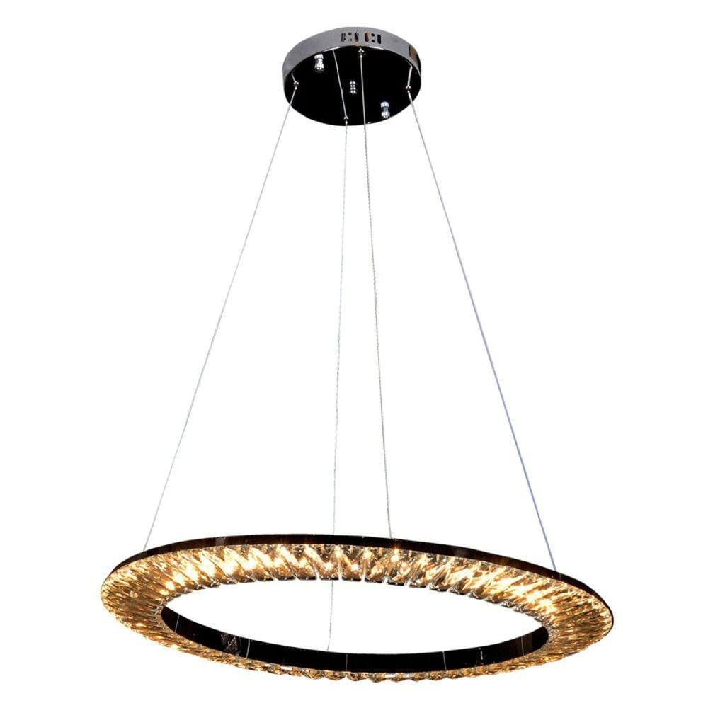Pendente 1X30W 3000K 1650Lm Orbit Bella Iluminação Cromado