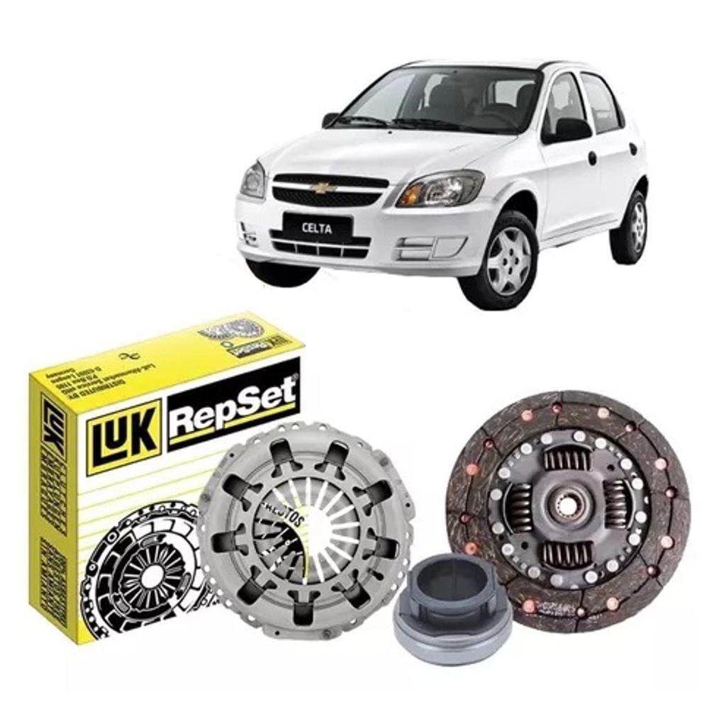 Embreagem Chevrolet Celta 1.0 1.4 Energy, LIFE, LS, LT, Spirit, Super, 8v de 2001 ate 2016 Completa