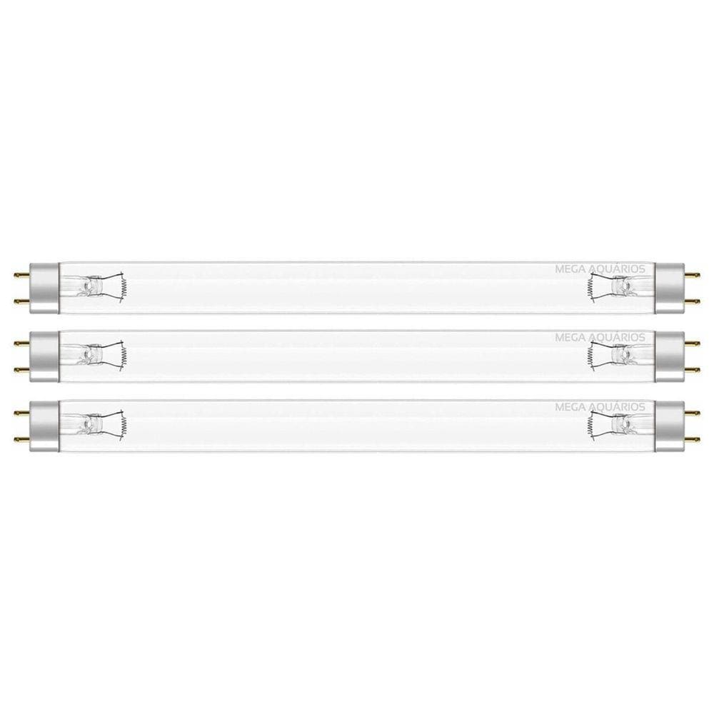 3 Lâmpada Uv 25W Germicida Ultravioleta T8 45Cm Fluorescente