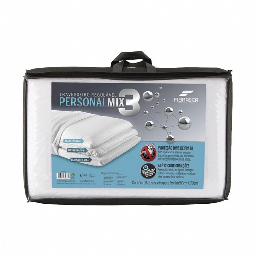 Travesseiro Regulável Personal Mix 3 até 12 Combinações - Fibrasca