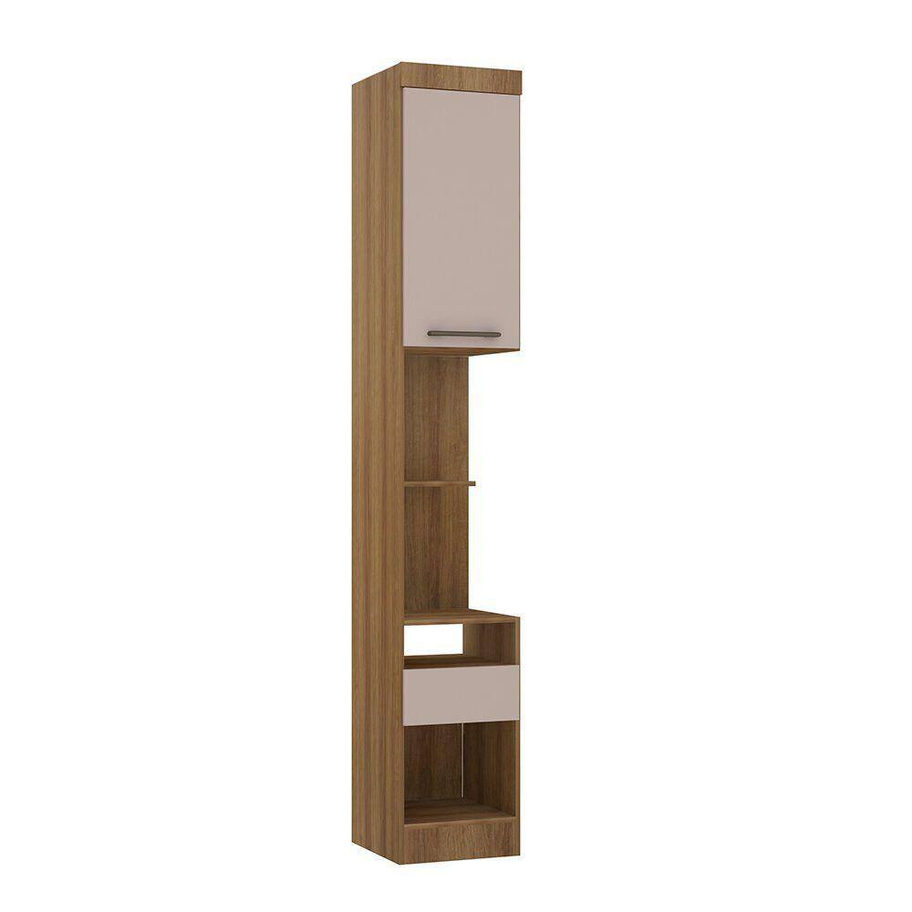 Módulo Mesa de Cabeceira Alta 38cm com 1 Porta e 1 Gaveta Eucamóveis Paris - 324