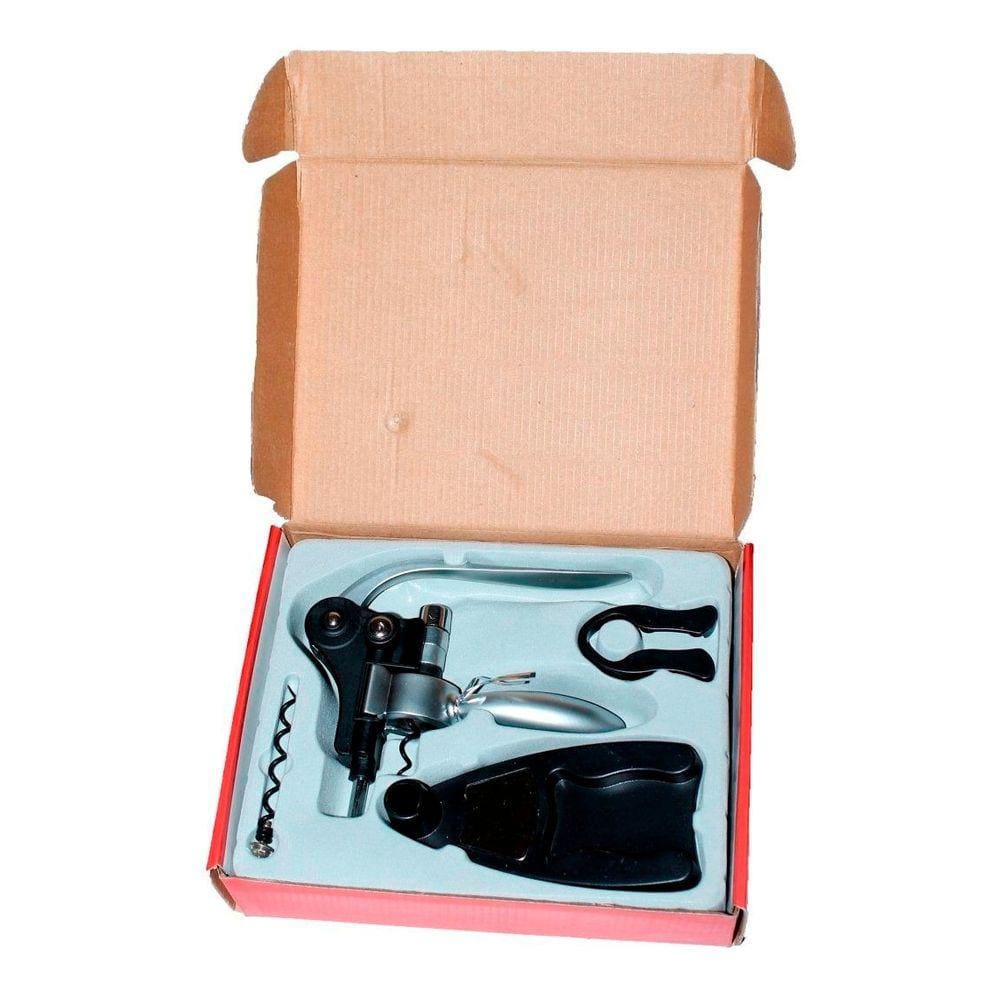 Estojo Abridor De Garrafa de Vinho De Mesa Saca Rolhas Kit