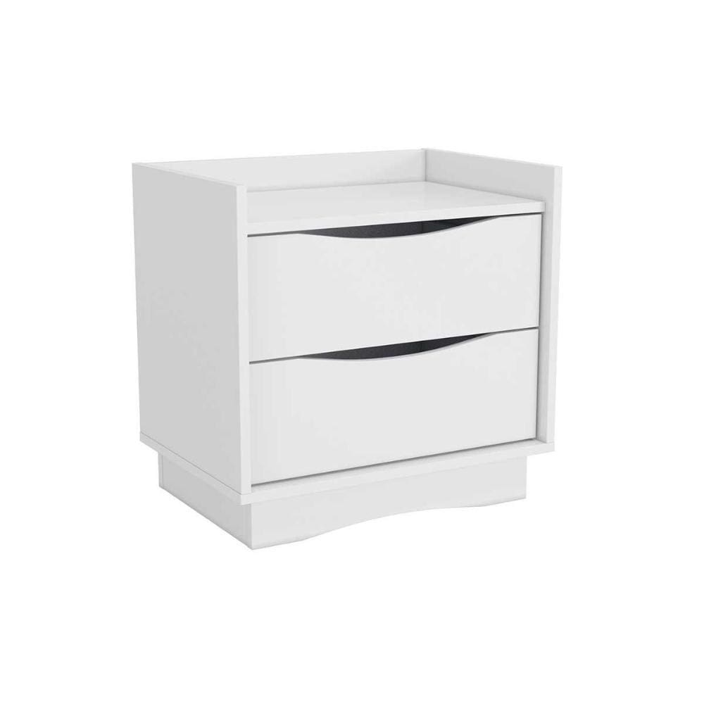 Mesa Cabeceira 2 Gavetas M261 Branco - Kappesberg