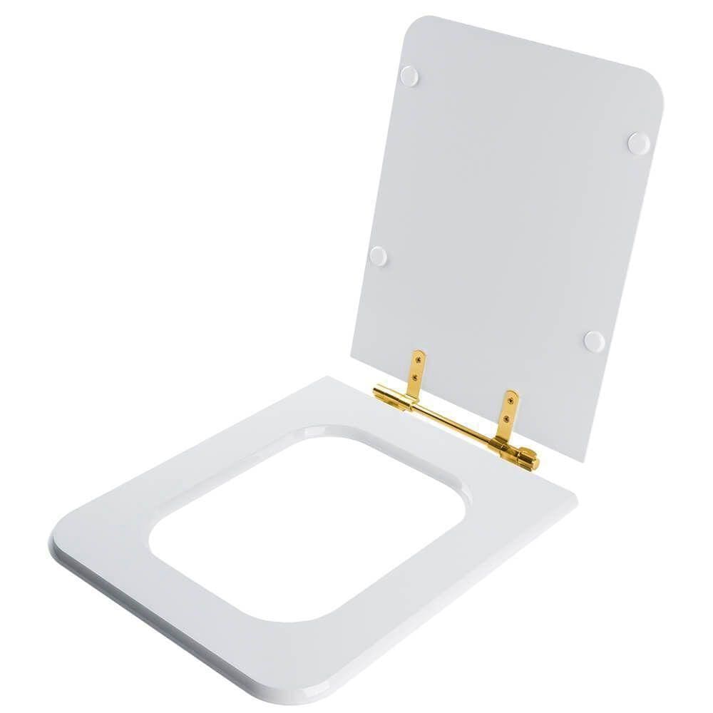 Assento Sanitário Square Branco Para Vaso