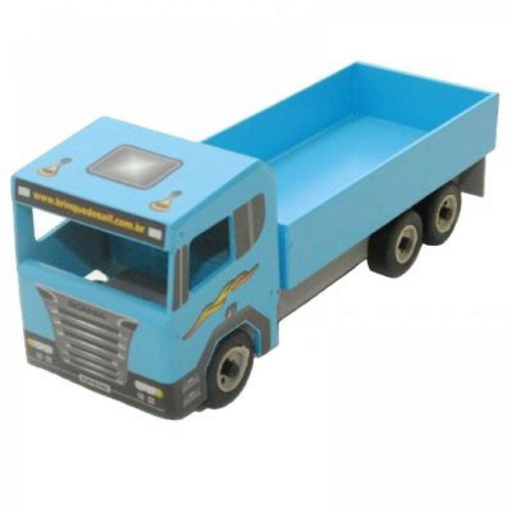 Miniatura Caminhão Carroceria Carreta Super Truck De Ferro