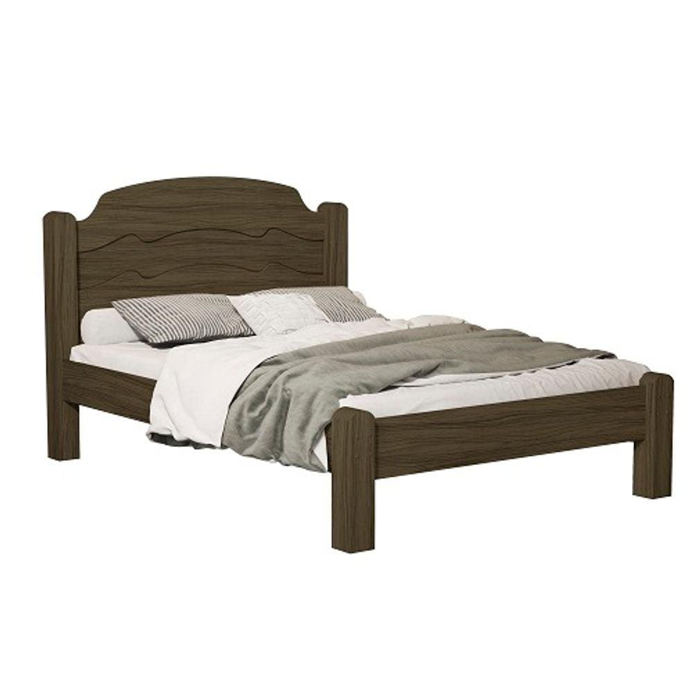 Cama Juliana Solteiro Castanho – VJ Móveis