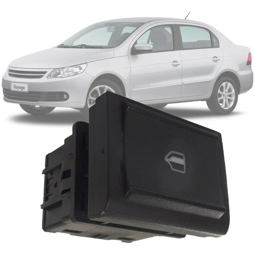 Botão de Vidro Elétrico VW Gol G5 Paniel - Traseiro Direito