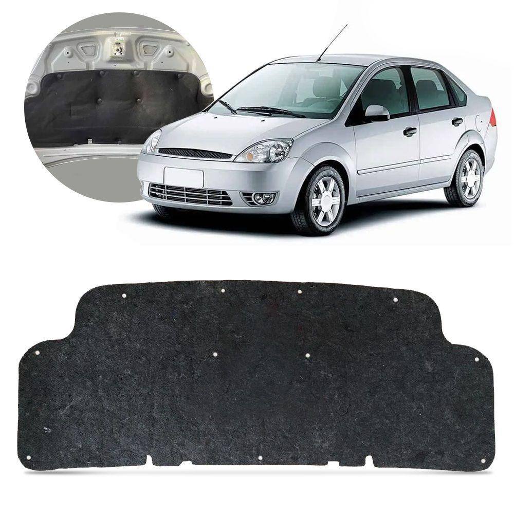 Forro Capô Manta Acústica Fiesta Hatch Sedan 2003 a 2014 Antirruído Isolante com Presilha Grud Gtc 5278