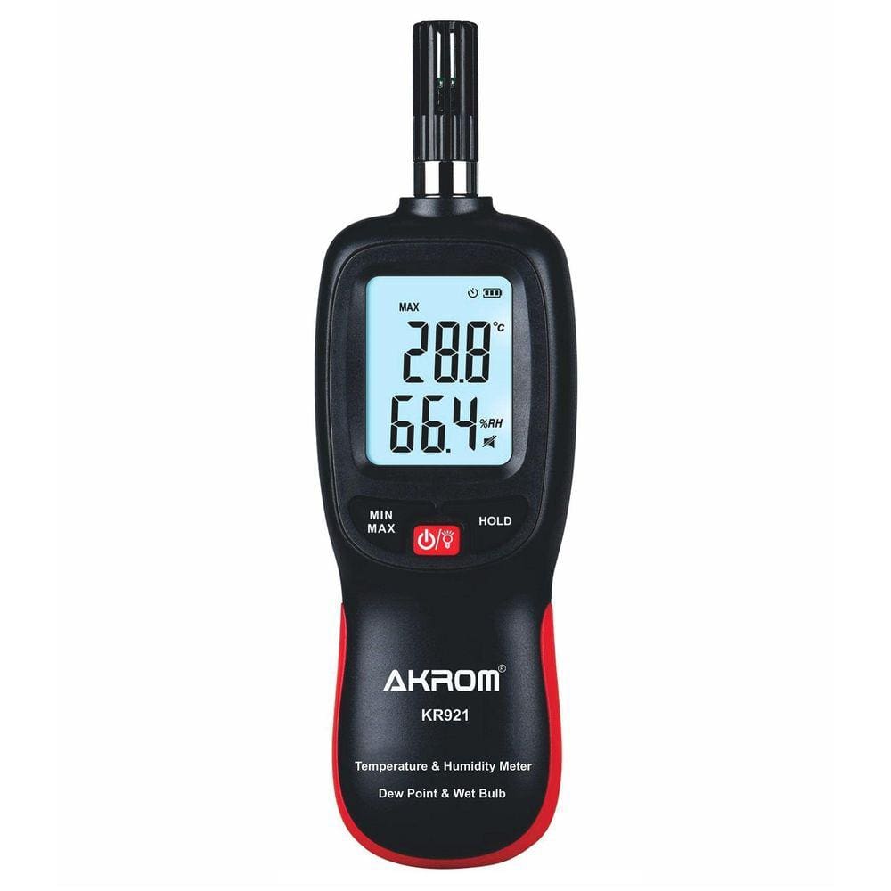 Medidor Temperatura Umidade Ponto Orvalho Bulbo Úmido Kr921