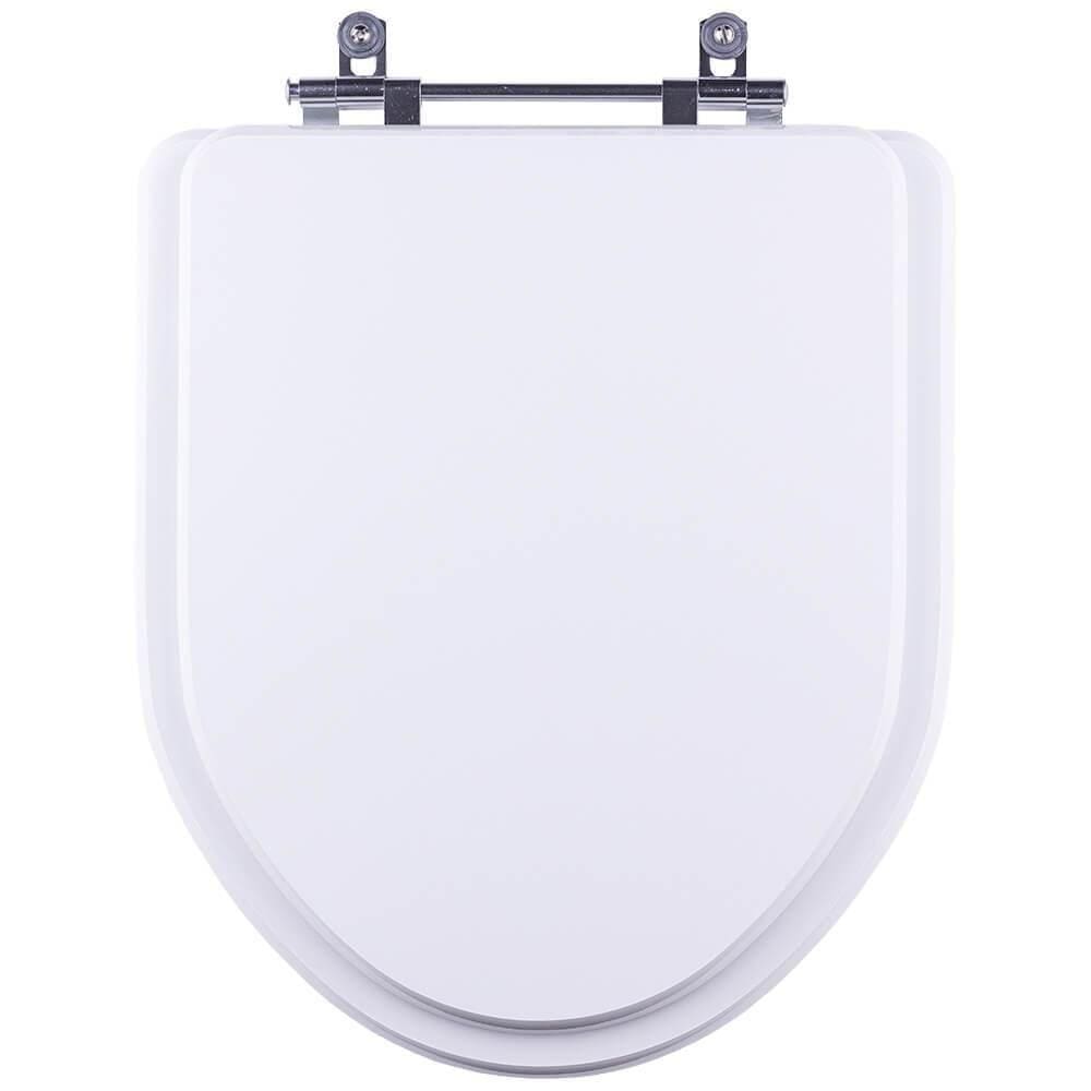 Assento Sanitário Em Mdf Gunna Branco Para Bacia Eternit